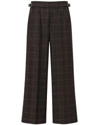 Paul & Joe - X Tilda Jonathan Check-Pattern Wide-Leg Trousers - Lyst