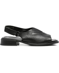 SERGIO MORETTI FIRENZE - Touch-Strap Slingback Sandals - Lyst