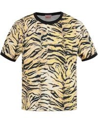 KENZO - Tiger-Print T-Shirt - Lyst