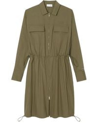 Lacoste - Zip-Front Drawstring Dress - Lyst