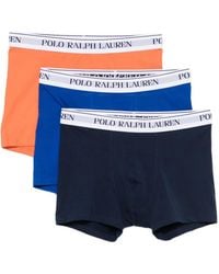 Polo Ralph Lauren - Logo-Waistband Boxers Set Of Three - Lyst