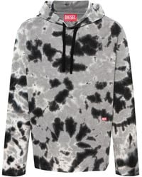 DIESEL - T-Crane-Ls-Hood-N1 Cotton Hoodie - Lyst