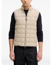 Hackett - Quilted Logo-Embroidery Gilet - Lyst
