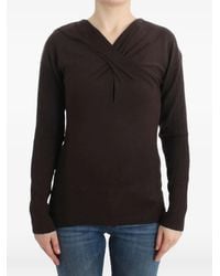 Roberto Cavalli - Chic Keyhole Virgin Wool Sweater - Lyst