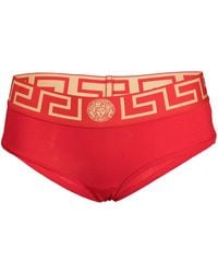 Versace - Slip Met Griekse Print - Lyst