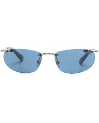 Swarovski - Rahmenlose Sonnenbrille mit Kristallen - Lyst