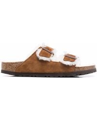 Birkenstock - Sandalias Arizona con forro de pelo - Lyst