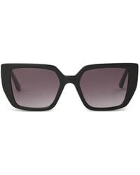 KARL LAGERFELD - Glam Autograph Logo Square-Frame Sunglasses - Lyst