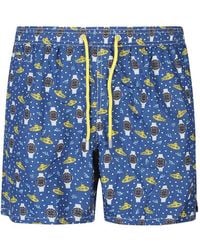 MC2 Saint Barth - Lighting Micro Swim Shorts With Popeye All-Over Print - Lyst