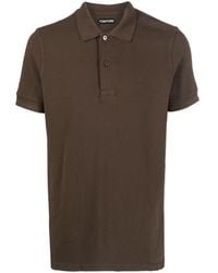 Tom Ford - Short-sleeved Cotton Polo Shirt - Lyst
