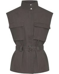 Nicholas - Danna Belted Cargo-Pocket Vest - Lyst