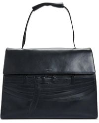 Moschino - Large Tie Me Embossed Shoulder Bag - Lyst