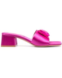 Gianvito Rossi - Jaipur 50mm サテンミュール - Lyst