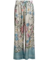 Elie Saab - Floral-Print Palazzo Pants - Lyst