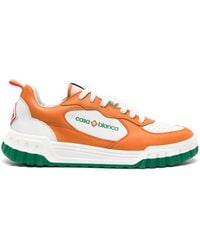CASABLANCA - Court Leather Sneakers - Lyst
