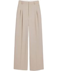 Ami Paris - Wide-leg Tailored Wool Trousers - Lyst