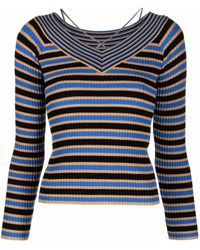 ANDERSSON BELL - Striped Rib-knit Jumper - Lyst