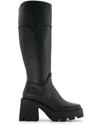 NODALETO - Bulla Stormy Leather Knee Boots - Lyst