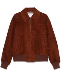 McQueen - Chaqueta de ante con efecto envejecido - Lyst