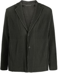 Homme Plissé Issey Miyake - Single-Breasted Pleated Blazer - Lyst