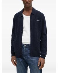 From Future - Cable-Knit Cashmere Cardigan - Lyst