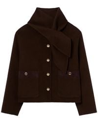 Claudie Pierlot - Short Wool Blend Coat - Lyst