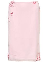 Stolen Stores - Belle Lace Midi Skirt - Lyst