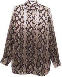 Stella McCartney - Chemise À Imprimé Peau De Serpent - Lyst