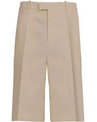 Ferragamo - Pressed-Crease Bermuda Shorts - Lyst