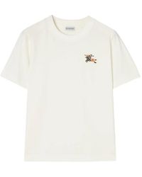 Burberry - Knight Check Cotton T-Shirt - Lyst