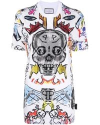 Philipp Plein - Fit Crystal Skull T-Shirt - Lyst