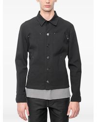 Ma+ - Trucker Button-Up Jack Met Gekruist Stiksel - Lyst