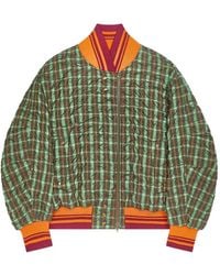Dries Van Noten - Oversized Seersucker Bomber - Lyst
