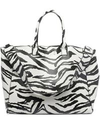 Essentiel Antwerp - Zebra-Print Tote Bag - Lyst