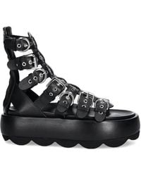Agl Attilio Giusti Leombruni - Buckle-Embellished Platform Heeled Sandals - Lyst