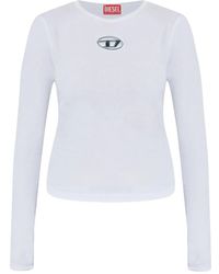 DIESEL - T-Uncutie Long-Sleeve Logo T-Shirt - Lyst