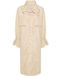 Twinset - Logo-Engraved Taffeta Trench Coat - Lyst