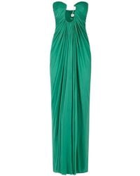 Christopher Esber - Stone-Embellished Ruched Maxi Dress - Lyst