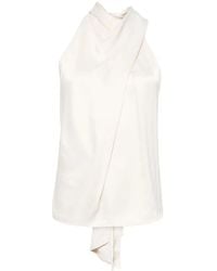 Marques'Almeida - Top Drapeado Con Cuello Halter - Lyst