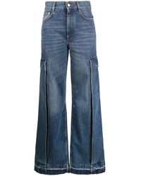 Stella McCartney - Wide-Leg Cargo Jeans - Lyst
