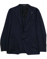 Tagliatore - Blazer À Lien De Resserrage À La Taille - Lyst