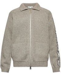 Maison Kitsuné - Zip Lettering Cardigan - Lyst