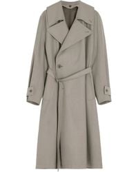 Lemaire - Trenchcoat Mit Gürtel - Lyst