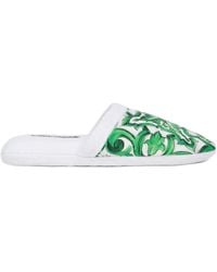 Dolce & Gabbana - Cotton Terry Slippers - Lyst