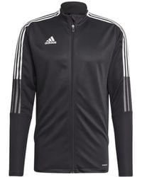 adidas - Three-Stripe Panel Track Jacket - Lyst