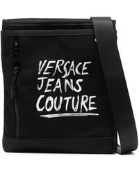 Versace Jeans Couture Borsa messenger con stampa - Nero