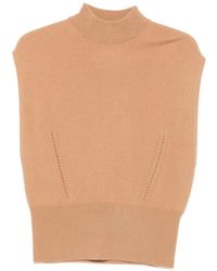 Semicouture - Angelica Ribbed-Knit Vest - Lyst