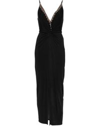 CAMILLA - Leopard Libertine Embellished Twist-Detail Midi Dress - Lyst