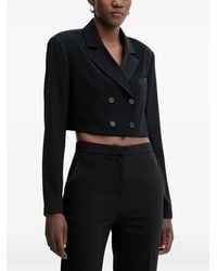 Fracomina - Button Cropped Blazer - Lyst