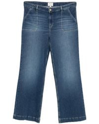 MAISON 123 - Patch-Pocket Wide-Leg Jeans - Lyst